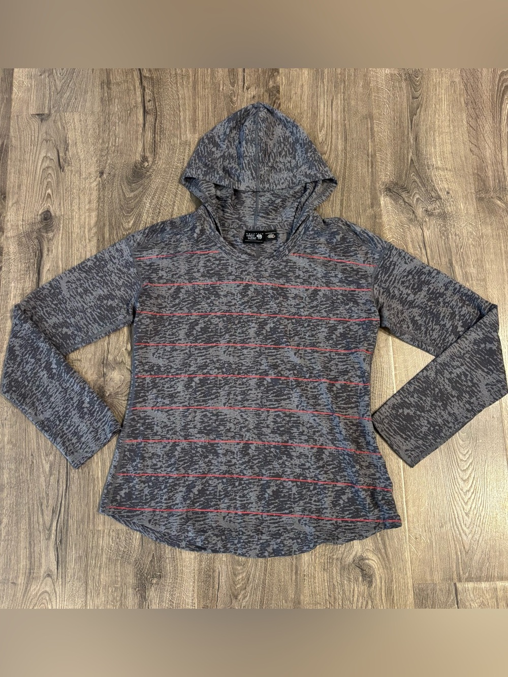 Mountain Hardwear Women's Lightweight Pullover Hoodie Long Sleeve Grey sz Large